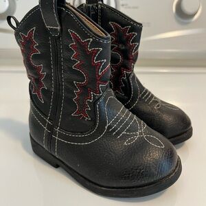 Healthtex Black and Red Kids Boots